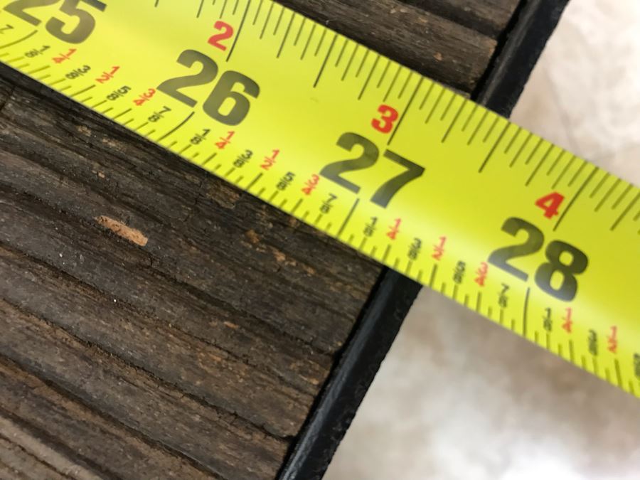 Industrial Wood And Metal Table Cart With Metal Casters 3-Shelves 27.5' X 27.5' X 25.5'H [Photo 12]