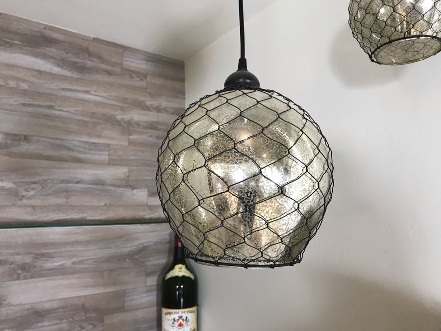 Set Of (3) Hanging Pendant Light Fixtures [Photo 5]