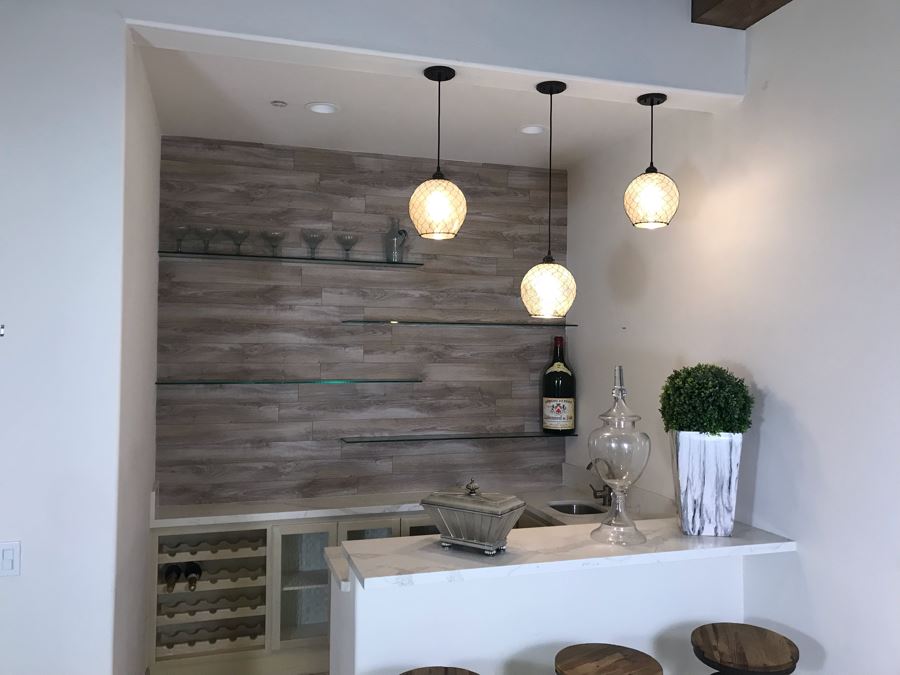 Set Of (3) Hanging Pendant Light Fixtures [Photo 3]