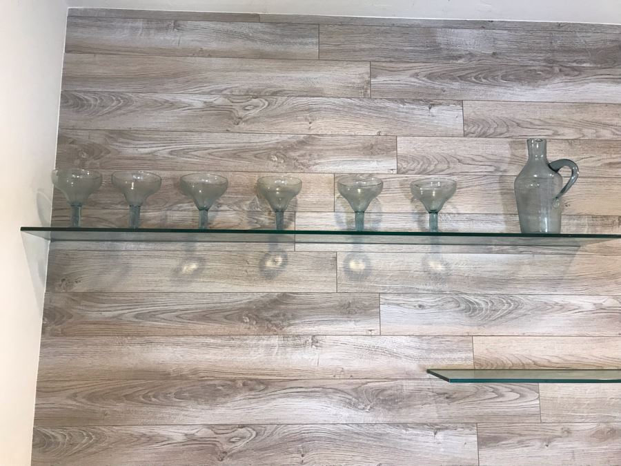 (6) Crate & Barrel Margarita Glasses And Pitcher [Photo 2]