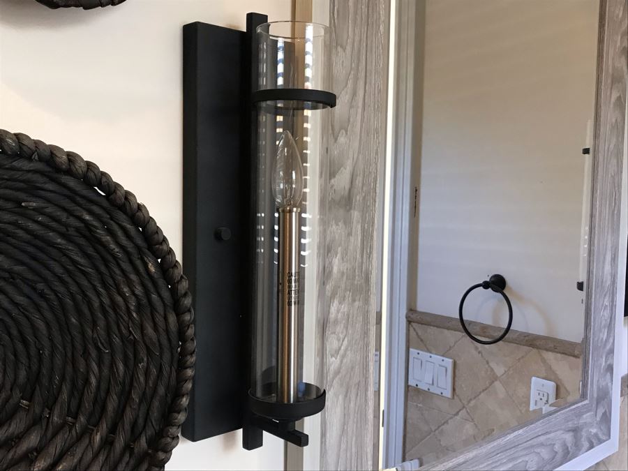 Pair Of Contemporary Sconces Light Fixtures [Photo 3]