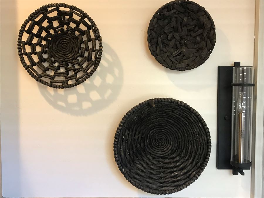 (3) Decorative Black Baskets [Photo 2]