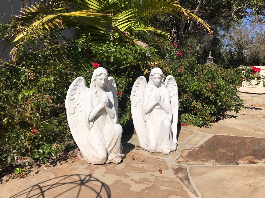 resin angels statues