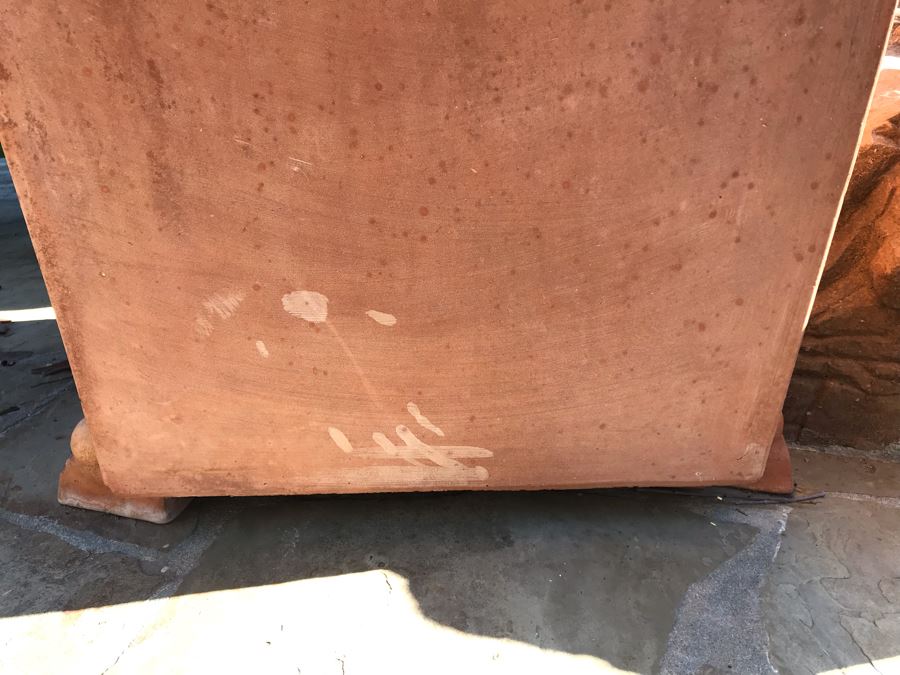 Pair Of Large Terracotta Planters Pots F.A.T.A.P. Fatto A Mano Italy 27.5'W X 26'H [Photo 4]