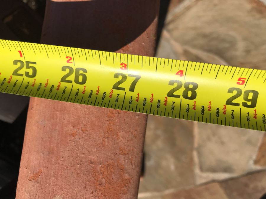 Pair Of Large Terracotta Planters Pots F.A.T.A.P. Fatto A Mano Italy 27.5'W X 26'H [Photo 9]