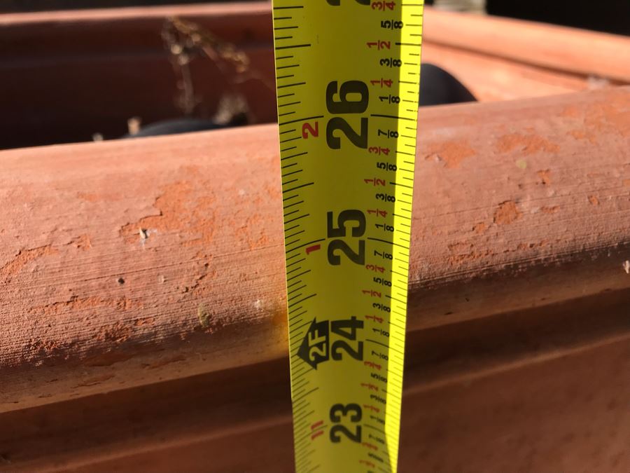 Pair Of Large Terracotta Planters Pots F.A.T.A.P. Fatto A Mano Italy 27.5'W X 26'H [Photo 11]