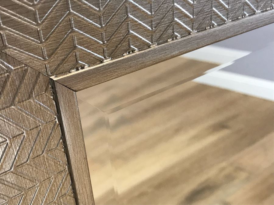 Silver Tone Beveled Glass Wall Mirror 31' X 43' [Photo 5]