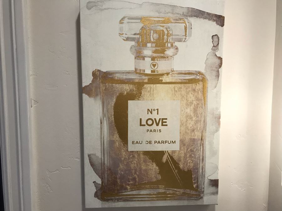 No 1 Love Paris Perfume Canvas Print 24' X 16' [Photo 1]
