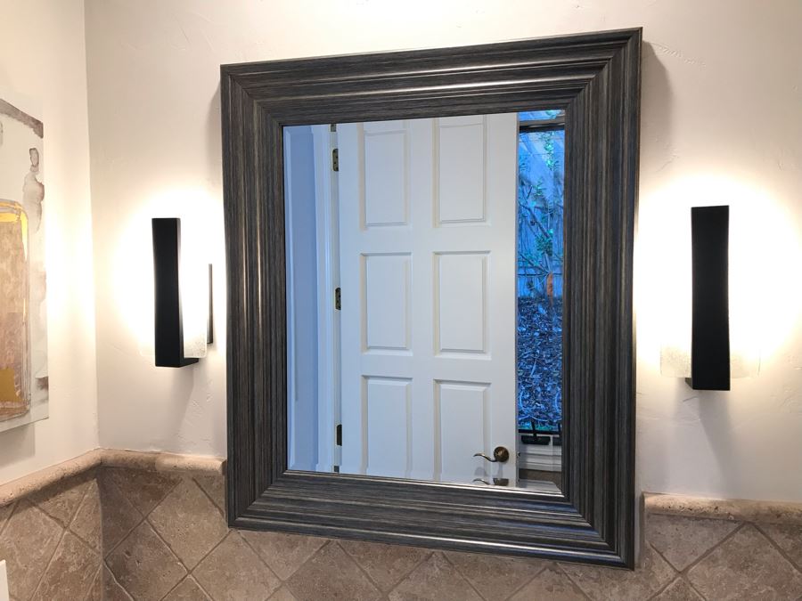 Pair Of Modern Metal Wall Sconces Light Fixtures 12' X 7' [Photo 3]