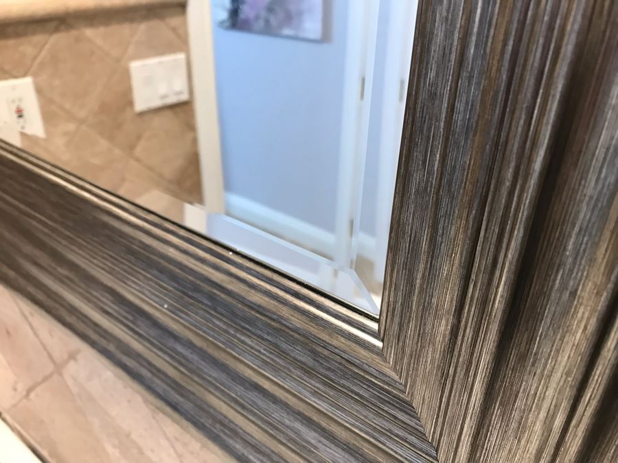 Beveled Glass Wall Mirror 37' X 32' [Photo 4]