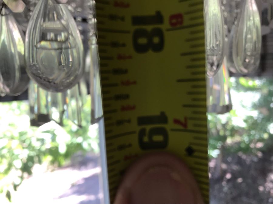 Hanging Crystal Candelier Light Fixture 24'W X 19'H [Photo 10]