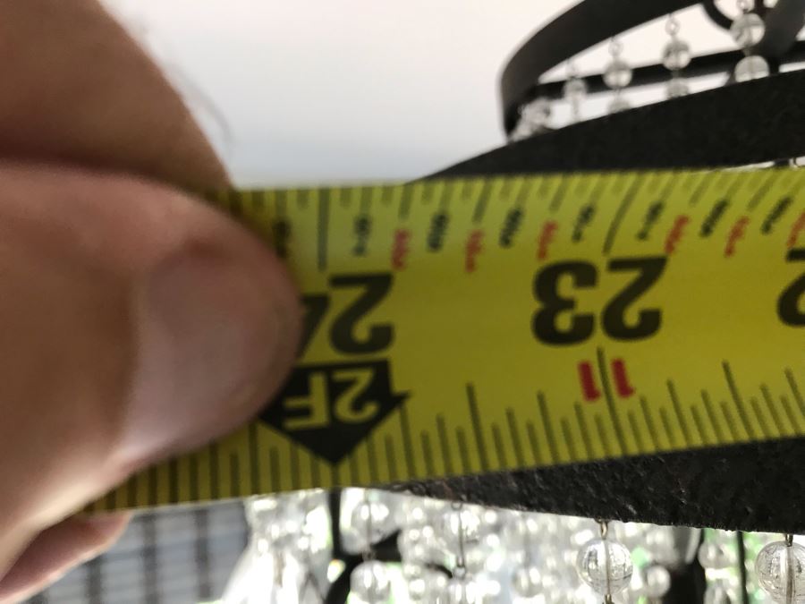 Hanging Crystal Candelier Light Fixture 24'W X 19'H [Photo 9]