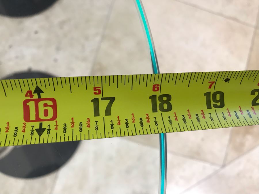 Set Of (3) Modern Chrome Ball And Glass Top Side Tables 18'W X 21.5' Tallest [Photo 5]