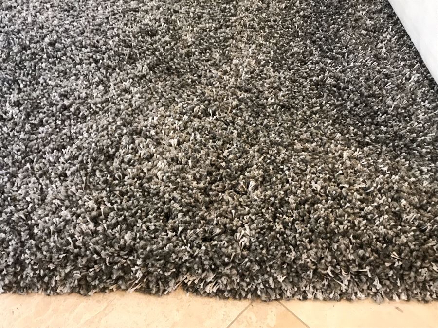 Nice Grey Tone Area Rug Shag Carpet 10' X 8' [Photo 4]