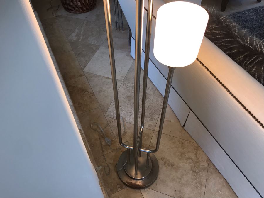 Stunning Modernist Chrome 4-Light Floor Lamp 72'H [Photo 6]