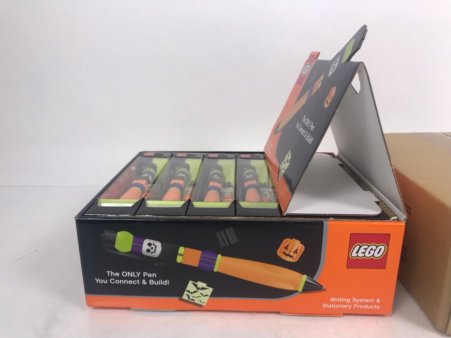 New LEGO Halloween Scary Fun Collectible Pens With Merchandiser - 12 Pens With Store Display [Photo 5]