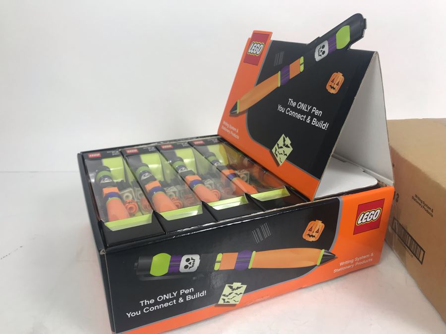 New LEGO Halloween Scary Fun Collectible Pens With Merchandiser - 12 Pens With Store Display [Photo 6]