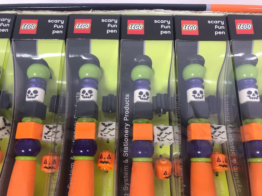 New LEGO Halloween Scary Fun Collectible Pens With Merchandiser - 12 Pens With Store Display [Photo 8]