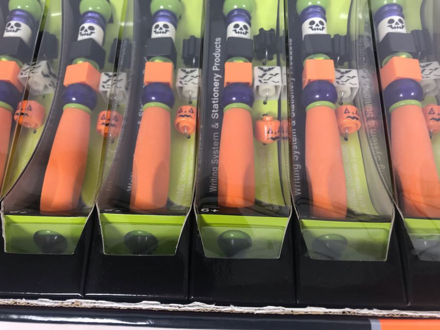 New LEGO Halloween Scary Fun Collectible Pens With Merchandiser - 12 Pens With Store Display [Photo 9]