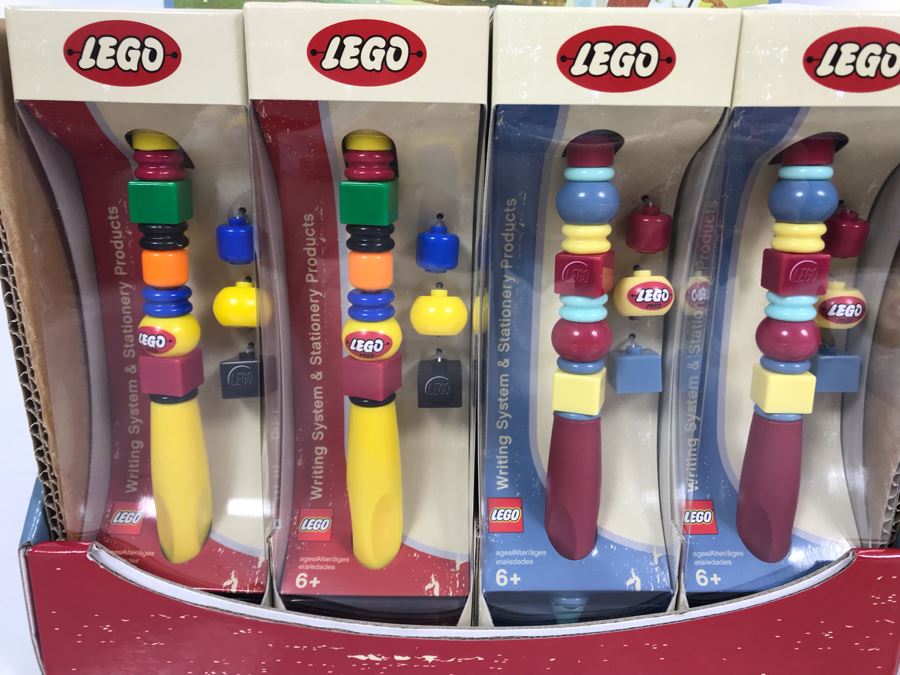 New LEGO 50th Anniversary Edition Collectible Pens With Merchandiser - 12 Pens With Store Display [Photo 3]