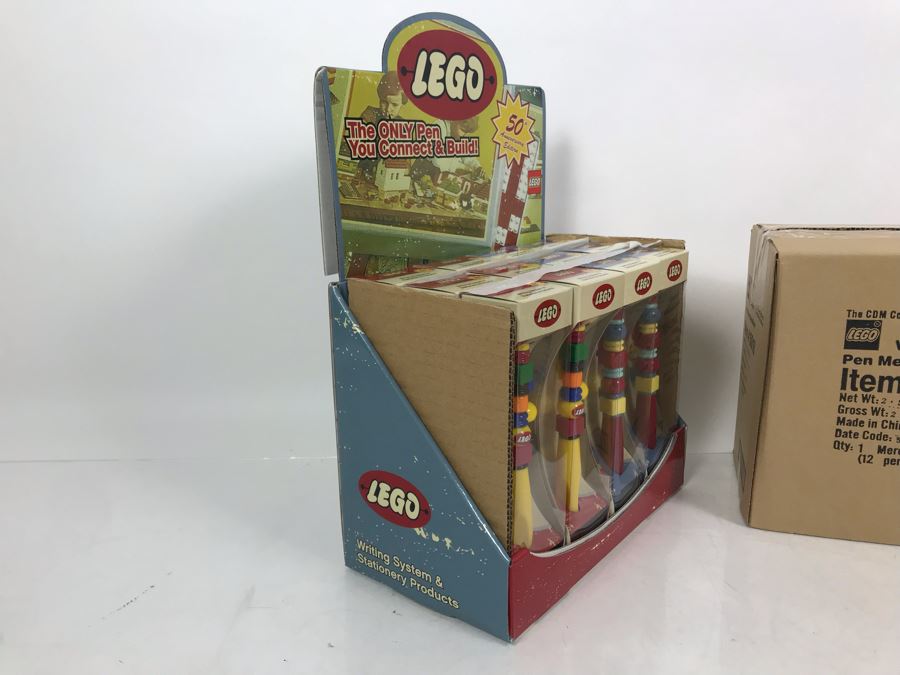 New LEGO 50th Anniversary Edition Collectible Pens With Merchandiser - 12 Pens With Store Display [Photo 6]