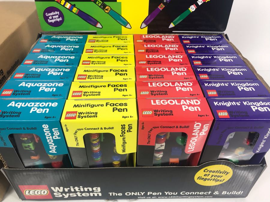 New LEGO LEGOLAND Collectible Pens With Merchandiser - 24 Pens With Store Display [Photo 4]