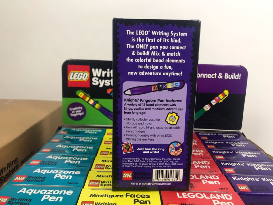 New LEGO LEGOLAND Collectible Pens With Merchandiser - 24 Pens With Store Display [Photo 24]