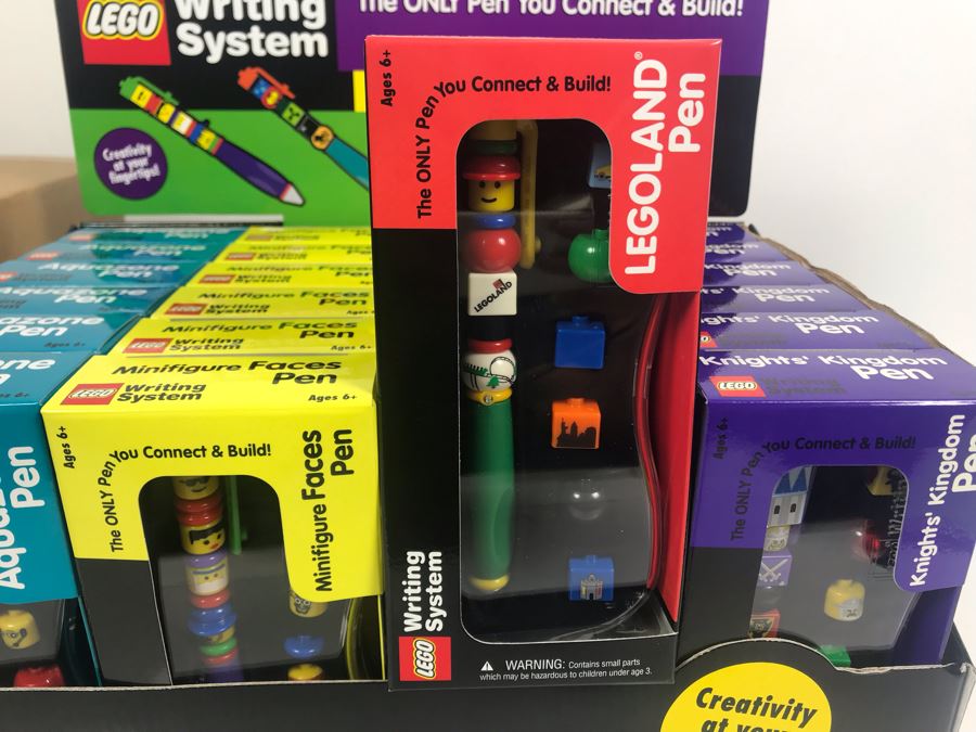 New LEGO LEGOLAND Collectible Pens With Merchandiser - 24 Pens With Store Display [Photo 16]