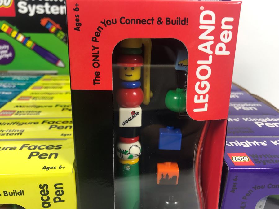 New LEGO LEGOLAND Collectible Pens With Merchandiser - 24 Pens With Store Display [Photo 17]