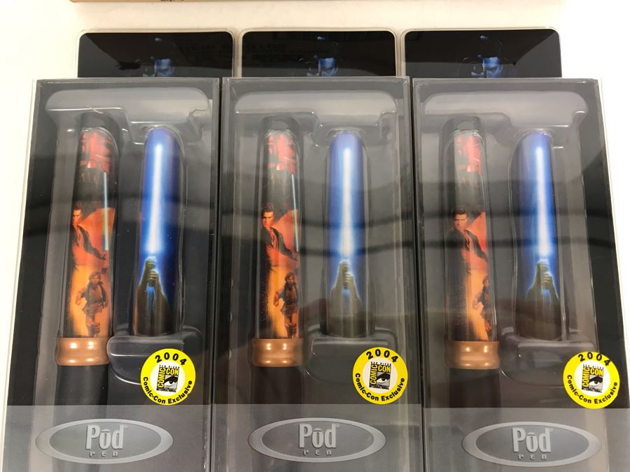 New Star Wars 2004 Comic-Con Limited Edition Collectible Pod Pens - 3 Pens [Photo 4]