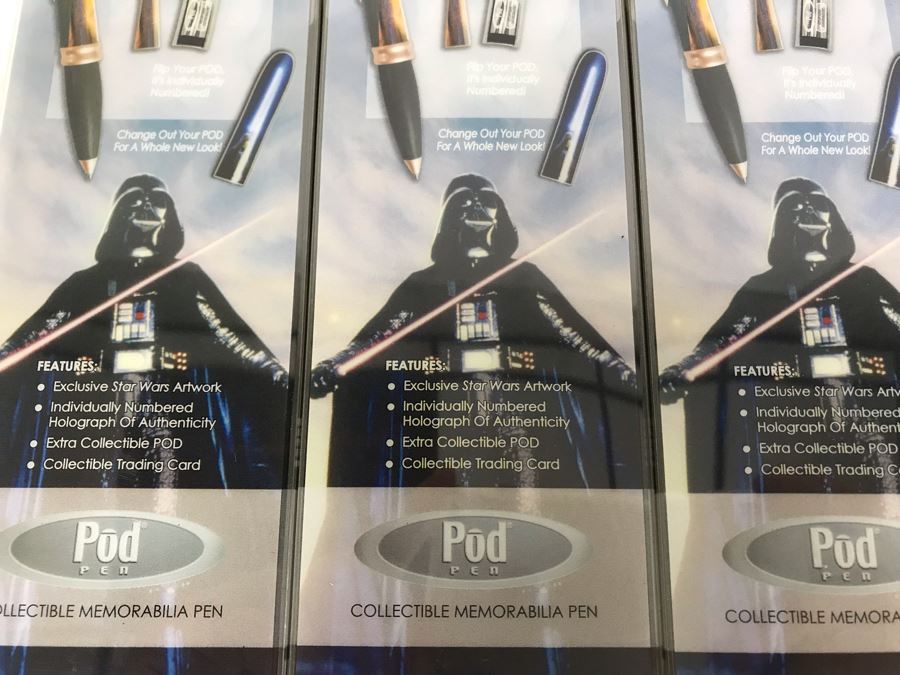 New Star Wars 2004 Comic-Con Limited Edition Collectible Pod Pens - 3 Pens [Photo 10]