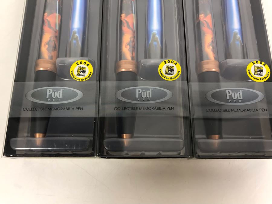 New Star Wars 2004 Comic-Con Limited Edition Collectible Pod Pens - 3 Pens [Photo 5]