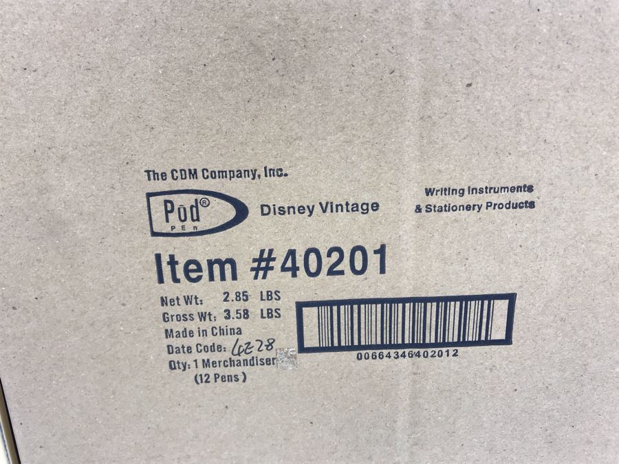 New Walt Disney's Mickey Mouse Collectible POD Pens Limited Edition Individually Numbered With Merchandiser Store Display - 12 Pens Total With Store Display [Photo 22]