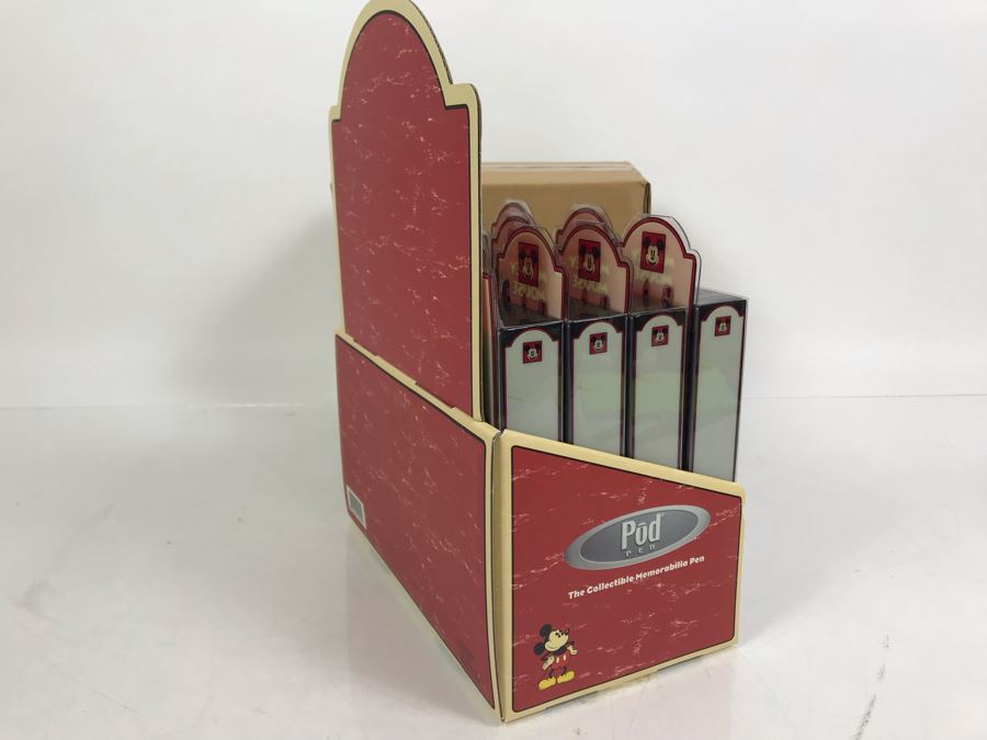 New Walt Disney's Mickey Mouse Collectible POD Pens Limited Edition Individually Numbered With Merchandiser Store Display - 12 Pens Total With Store Display [Photo 11]