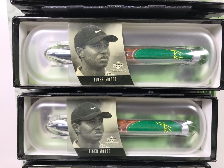 New Tiger Woods Upper Deck Collectibles POD Pens Individually Numbered With Merchandiser Store Display - 24 Pens Total With Store Display [Photo 13]