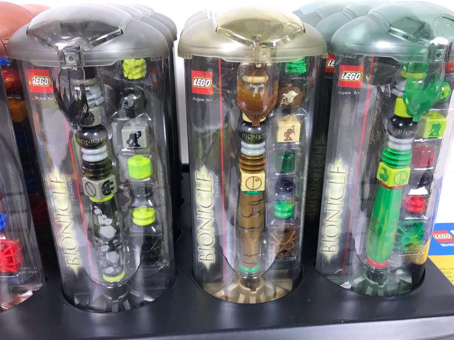 New LEGO Bionicle Bohrok Collectible Pens With Merchandiser - 24 Pens With Store Display [Photo 14]