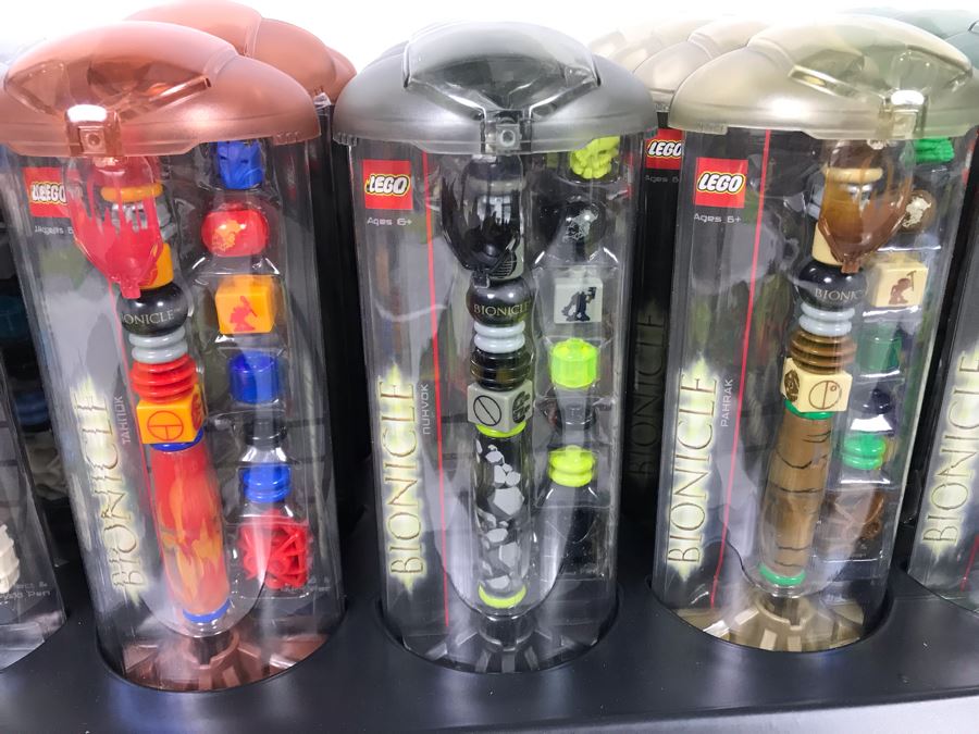 New LEGO Bionicle Bohrok Collectible Pens With Merchandiser - 24 Pens With Store Display [Photo 13]