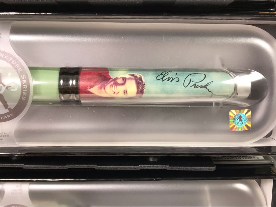 New Elvis Presley Collectible POD Pens Individually Numbered With Merchandiser Store Display - 24 Pens Total With Store Display [Photo 17]