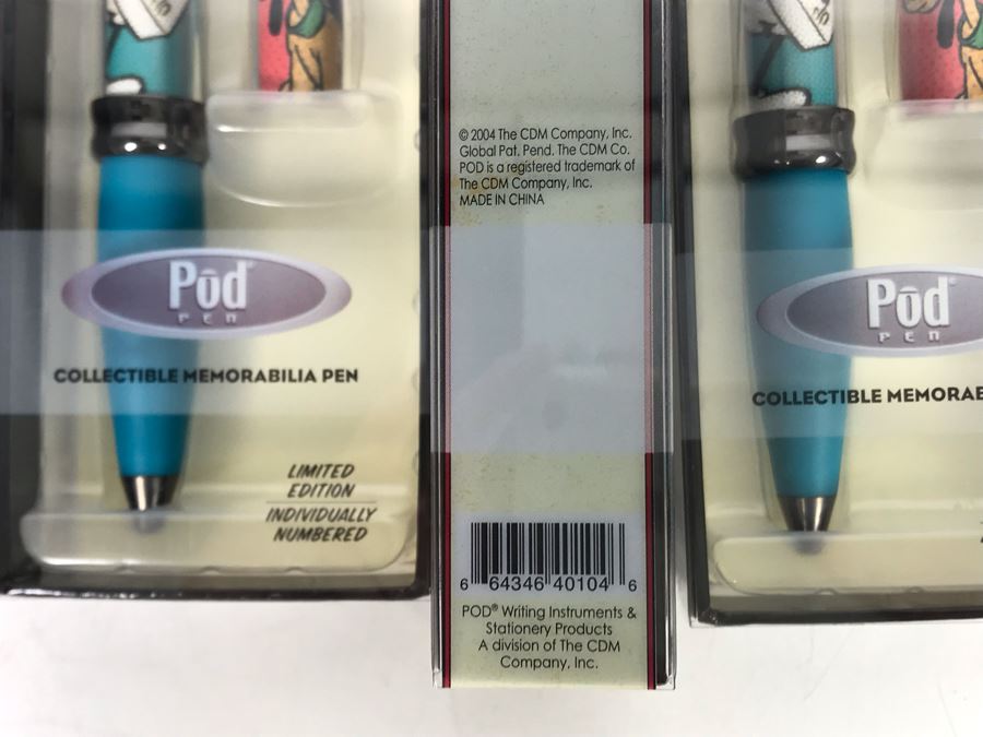 New Walt Disney's Mickey Mouse Collectible POD Pens Limited Edition Individually Numbered - 4 Pens [Photo 10]