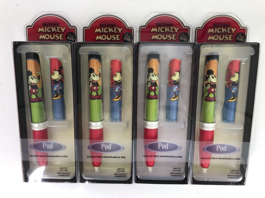 New Walt Disney's Mickey Mouse Collectible POD Pens Limited Edition ...