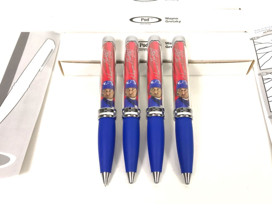 New Wayne Gretzky Collectible POD Pens Limited Edition Individually Numbered - 4 Pens [Photo 5]