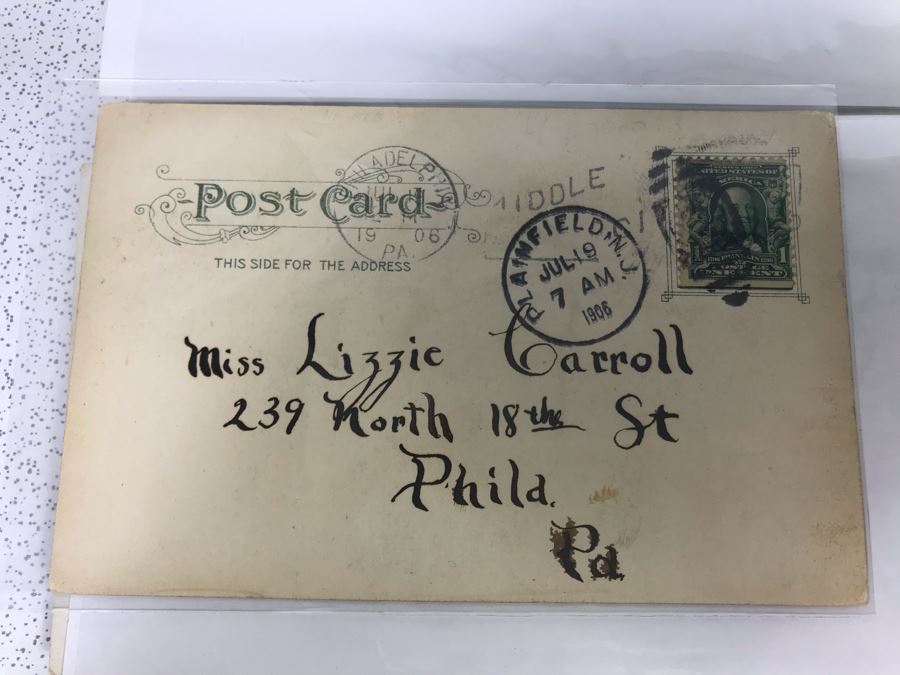 (2) Binders Filled With Over 110 Vintage Antique Railroad Postcards - Some Postmarked With Stamps [Photo 7]