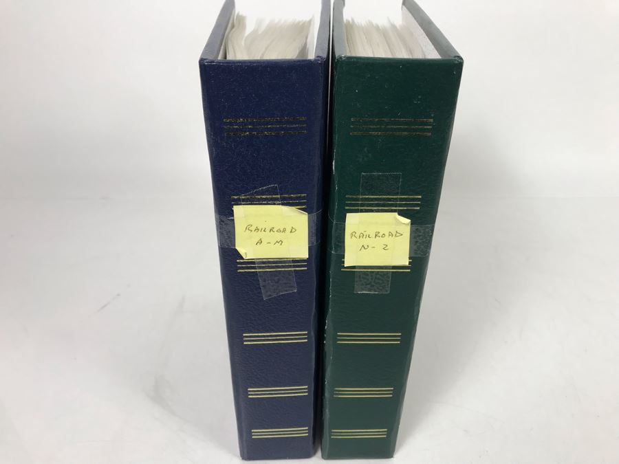 (2) Binders Filled With Over 110 Vintage Antique Railroad Postcards - Some Postmarked With Stamps [Photo 8]