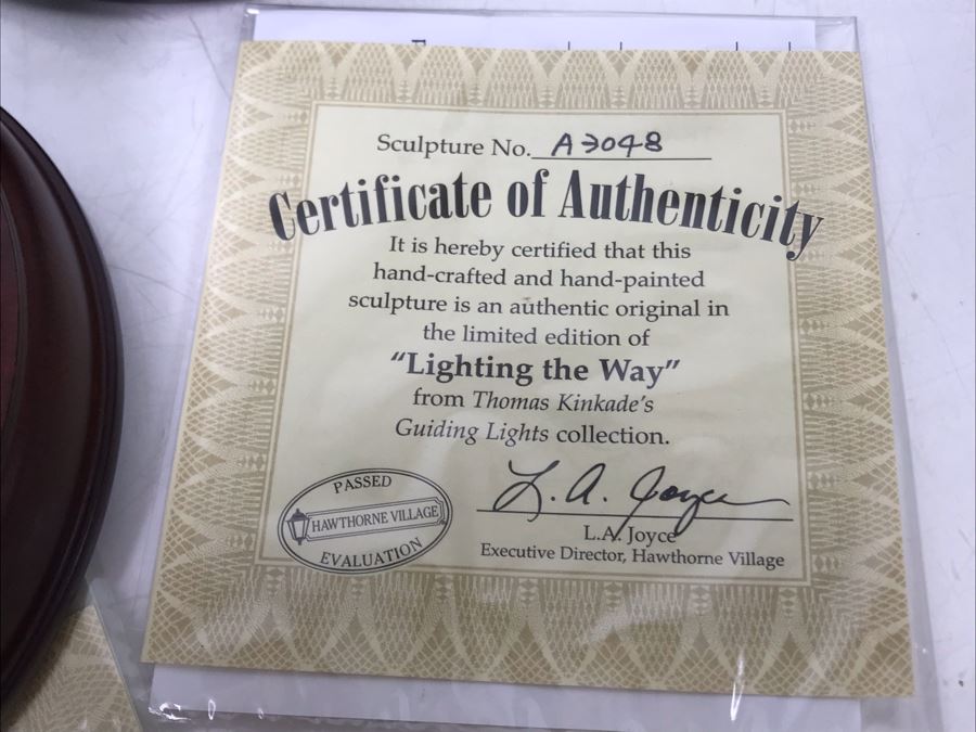 (5) Thomas Kinkade Hawthorne Village Limited Edition Figurines [Photo 12]