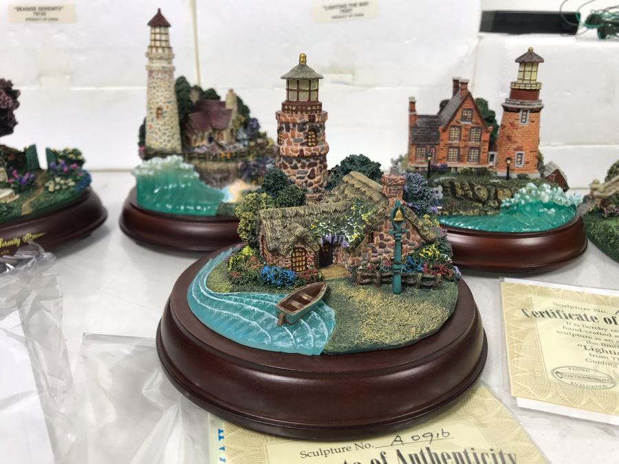 (5) Thomas Kinkade Hawthorne Village Limited Edition Figurines [Photo 2]