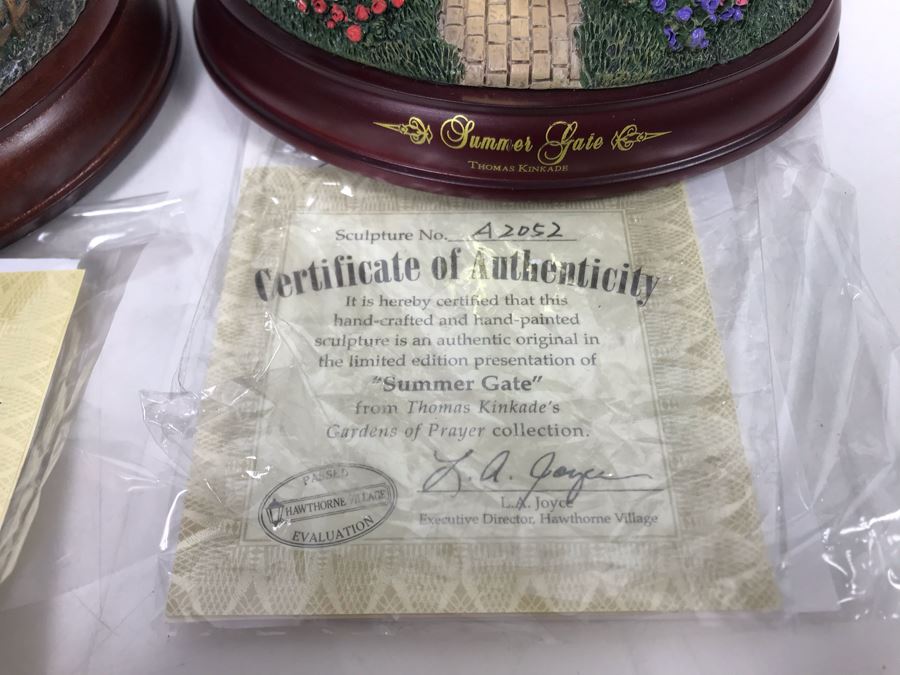(4) Thomas Kinkade Hawthorne Village Limited Edition Figurines [Photo 12]