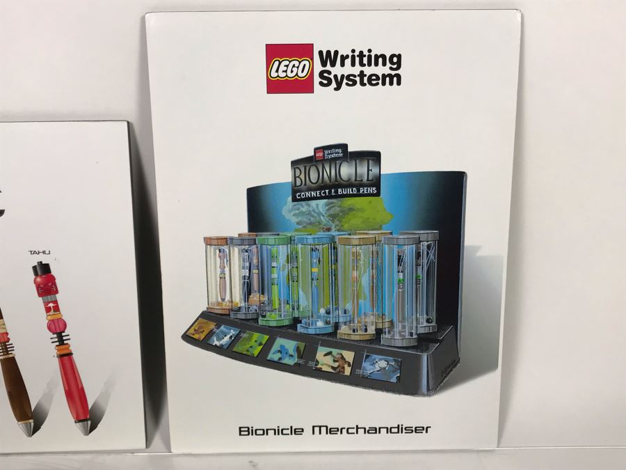 New LEGO Bionicle Limited Edition Pens With (2) Prototype LEGO Bionicle Product Displays - 6 Pens [Photo 16]