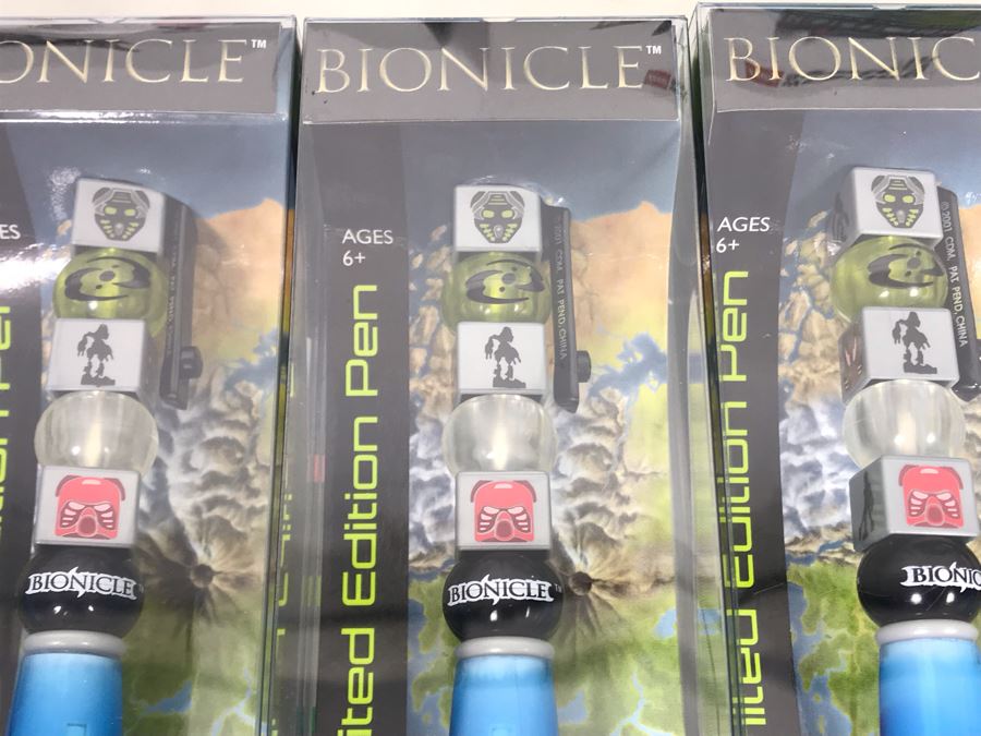 New LEGO Bionicle Limited Edition Pens With (2) Prototype LEGO Bionicle Product Displays - 6 Pens [Photo 5]