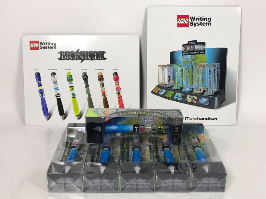 New LEGO Bionicle Limited Edition Pens With (2) Prototype LEGO Bionicle Product Displays - 6 Pens [Photo 8]