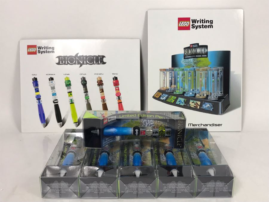 New LEGO Bionicle Limited Edition Pens With (2) Prototype LEGO Bionicle Product Displays - 6 Pens [Photo 9]